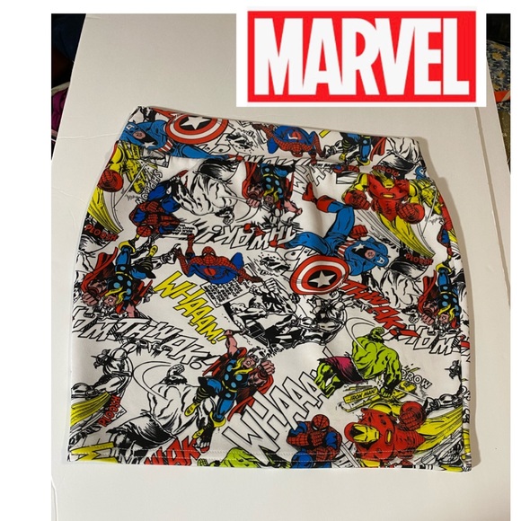 Marvel Dresses & Skirts - Marvel Heroes size Small mini polyester/spandex